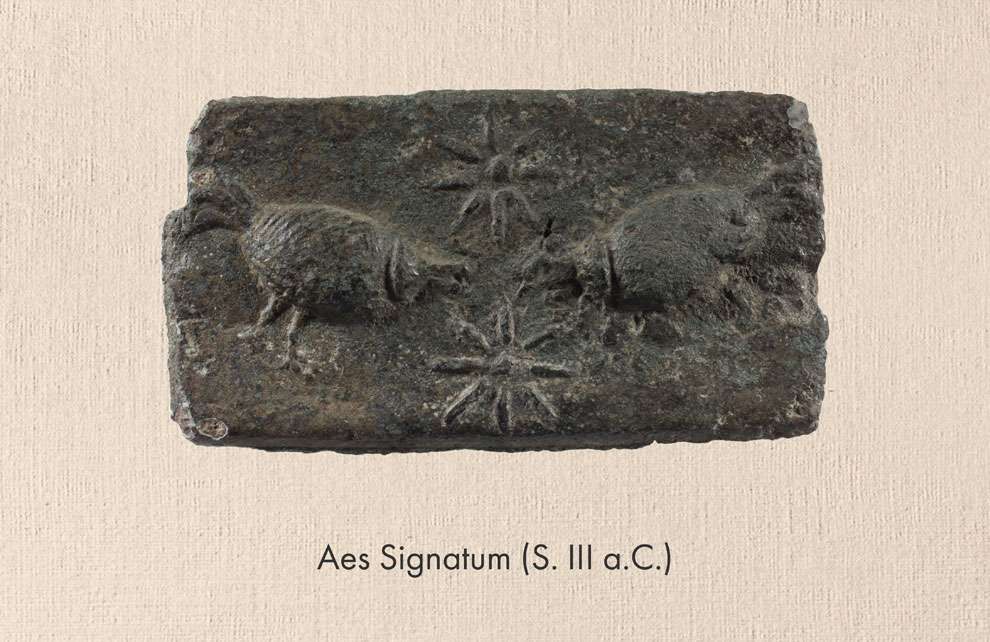 Aes signatum (siglo III a.C.) Imagenes del carrusel del Museo