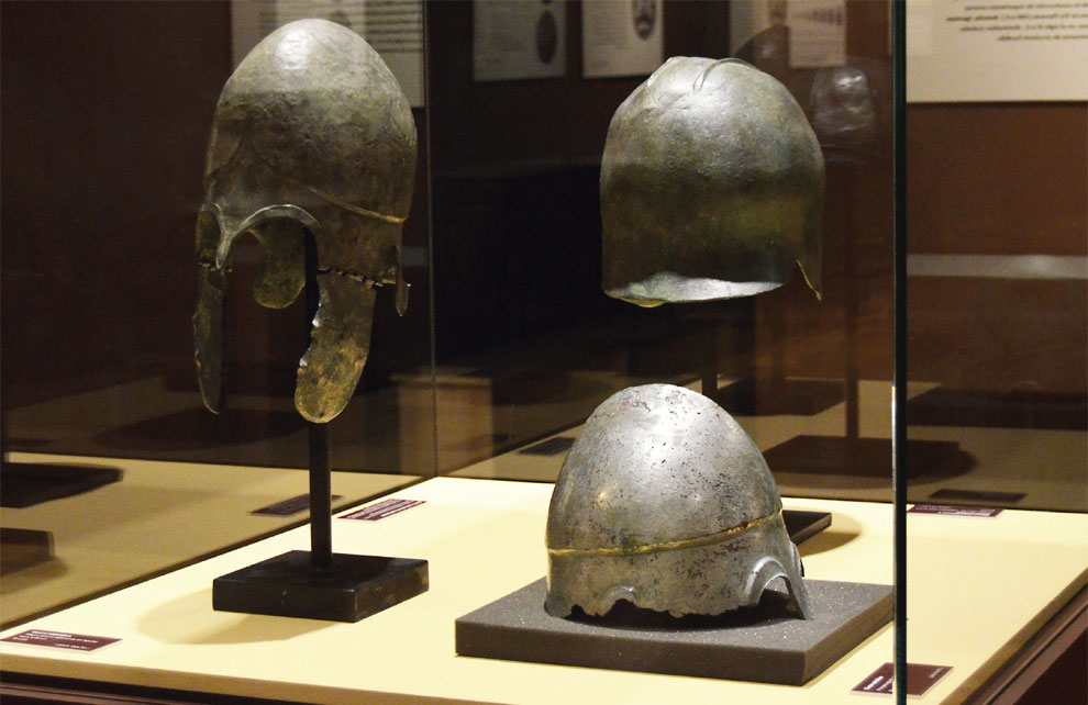 Cascos de bronce Imagenes del carrusel del Museo